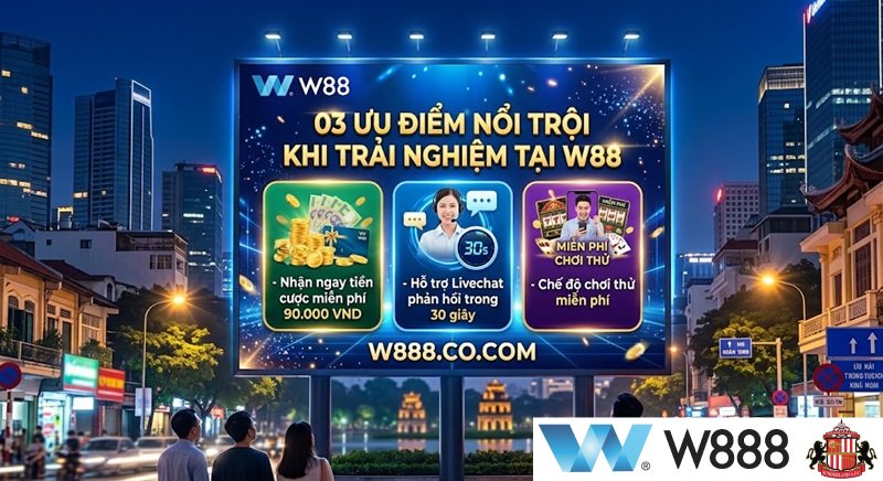 3 ưu điểm nổi trội khi chơi casino trực tuyến W88, hướng dẫn W888 đăng nhập tại W888.Co.Com