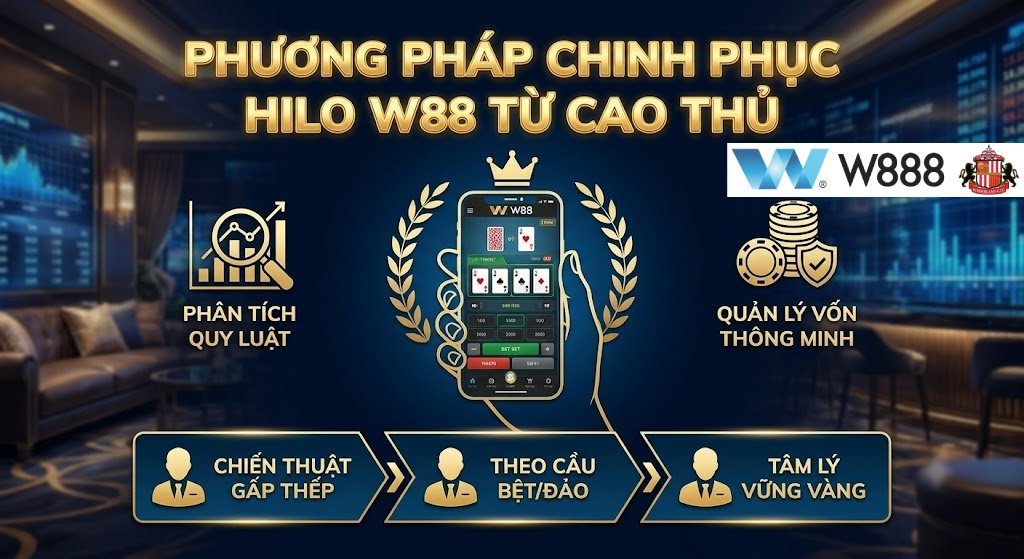Hilo W88 Là Gì? Cẩm Nang Chinh Phục Game Bài Tại W888 Tổng hợp phương pháp chinh phục Hilo W88 từ cao thủ và mẹo quản lý vốn an toàn tại hệ thống W888.