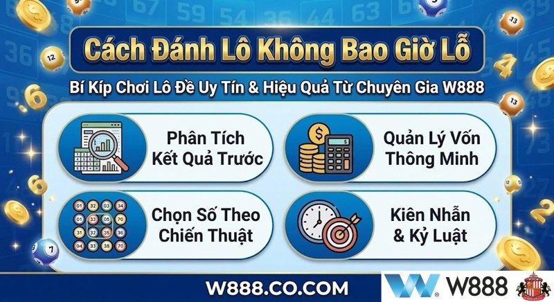 Cách Đánh Lô Không Bao Giờ Lỗ: Bí Quyết Từ Chuyên Gia W888 Cách đánh lô không bao giờ lỗ - Bí kíp chơi lô đề uy tín từ chuyên gia W888