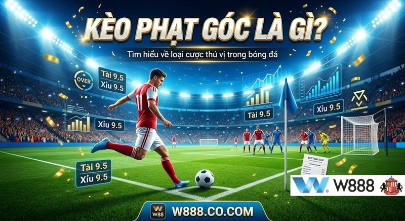 Kèo phạt góc là gì? Hướng dẫn cách chơi kèo phạt góc trực tuyến qua link W888
