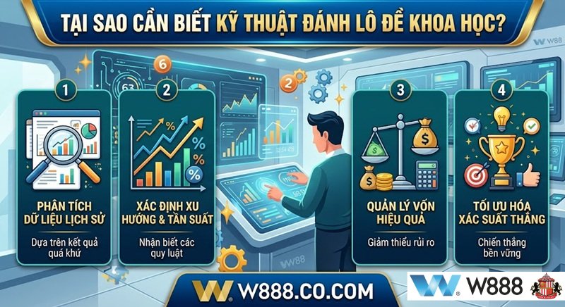Cách Đánh Lô Không Bao Giờ Lỗ: Bí Quyết Từ Chuyên Gia W888 Tại sao cần biết kỹ thuật đánh lô đề khoa học để áp dụng cách đánh lô không bao giờ lỗ