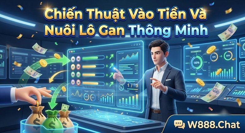 Chiến thuật vào tiền và nuôi lô gan thông minh giúp tối ưu lợi nhuận tại W888