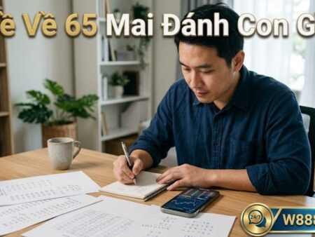 Đề Về 65 Mai Đánh Con Gì? Bí Kíp Soi Cầu Cực Đỉnh Từ W888