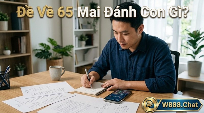 Đề về 65 mai đánh con gì - Bí kíp soi cầu và phân tích nhịp lô chuẩn xác từ W888