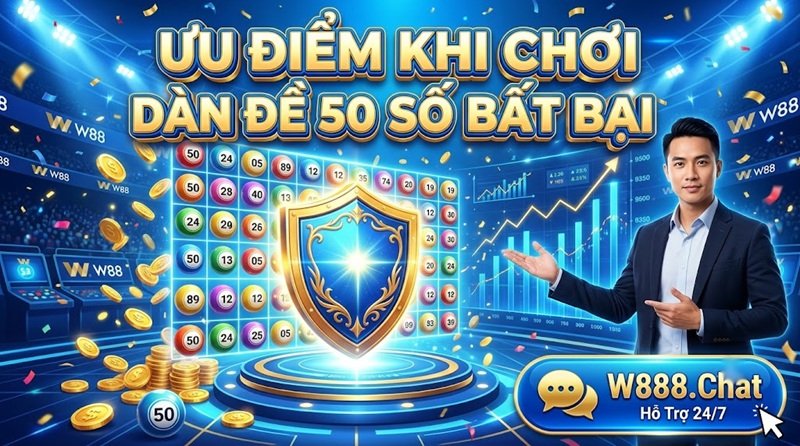 Ưu điểm khi chơi dàn đề 50 số bất bại giúp game thủ dễ dàng chiến thắng